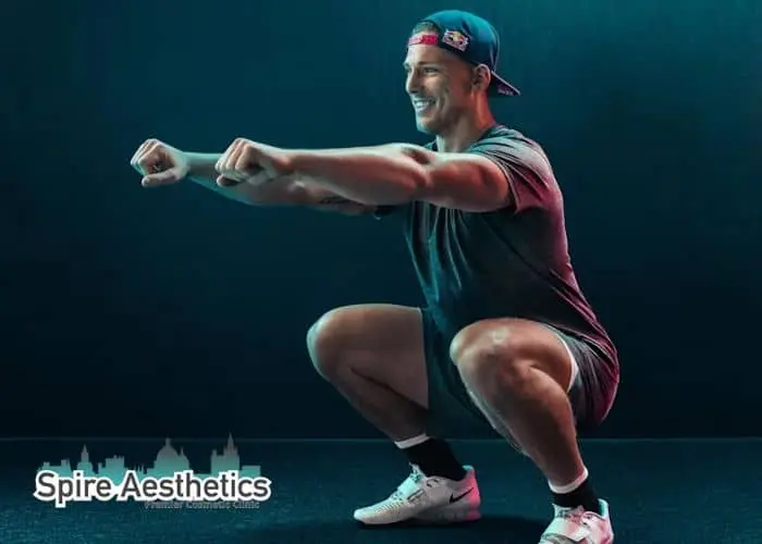 Image of man build leg muscle Bicester through exercise