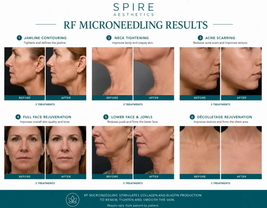 RF Microneedling Skin tightening Bicester results