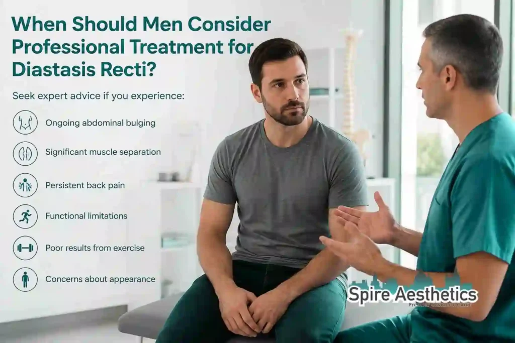 When Should Men Consider Professional Treatment for Diastasis Recti Bicester?