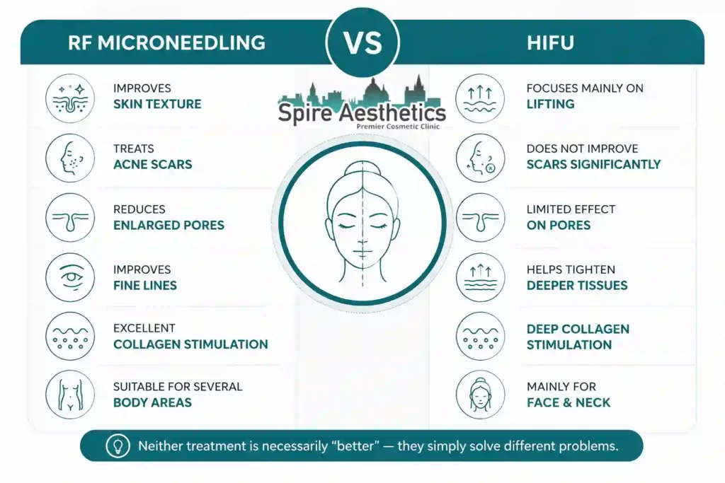 RF Microneedling vs HIFU: Which Treatment Gives Better Results Bicester?